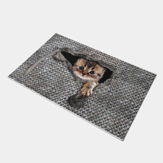 Personalized Cat Doormat, Cat Welcome Doormat Deurmat (Schuin)