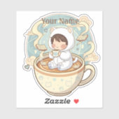 Personalized Cat Laptop Decal Waterproof Sticker (Vel)