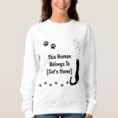 Personalized Cat Lover Sweatshirt (Voorkant)