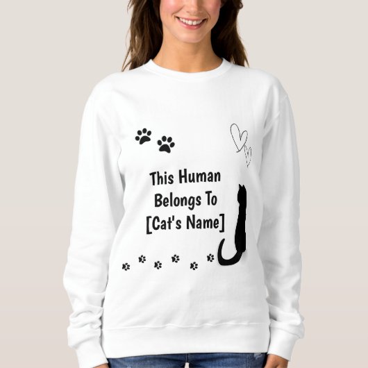 Personalized Cat Lover Sweatshirt (Voorkant)