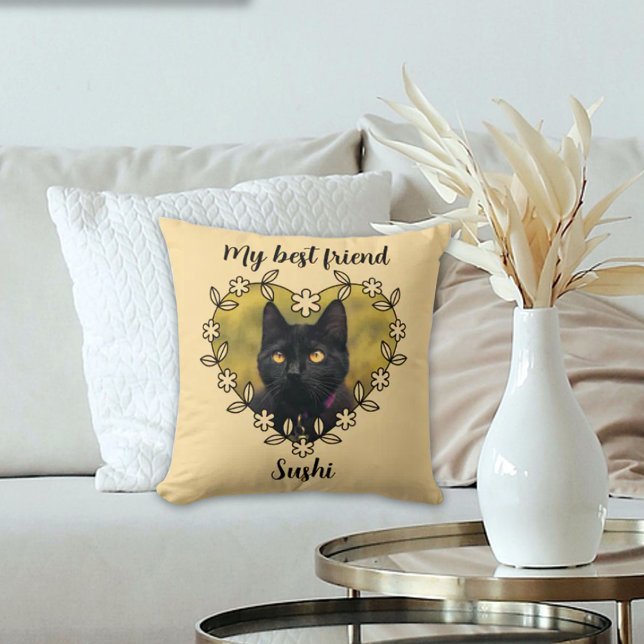 Personalized Cat Lover Throw Pillow Kussen (Creator heeft geüpload)