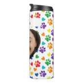 Personalized Cat Lover Tumbler – Custom Photo Thermosbeker (Geroteerd rechts)