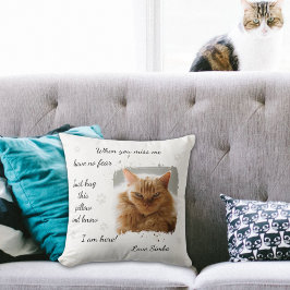 Personalized Cat Memorial Kussen