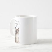 Personalized cat mom mug, cat photography koffiemok (Voorkant links)
