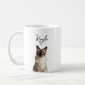 Personalized cat mom mug, cat photography koffiemok (Links)