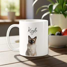 Personalized cat mom mug, cat photography koffiemok