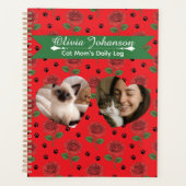 Personalized Cat Mom's Photo and Name Planner (Voorkant)