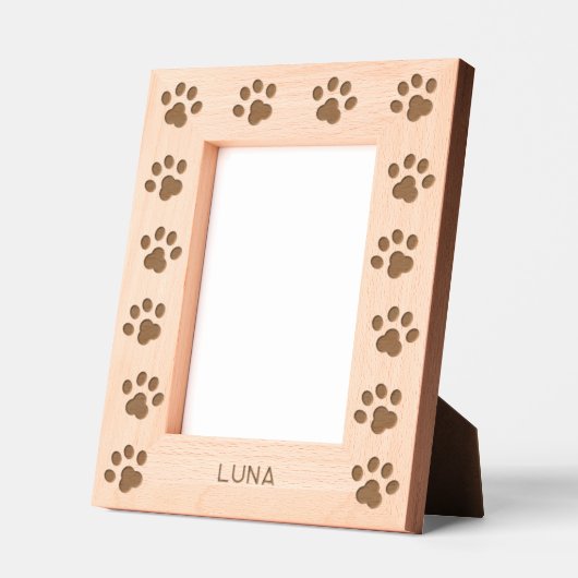 Personalized Cat Name Paw Prints Gegraveerde Lijstjes (Links)