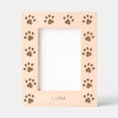 Personalized Cat Name Paw Prints Gegraveerde Lijstjes (Voorkant)