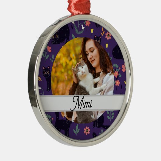 Personalized Cat Ornament | Custom Name (Rechts)