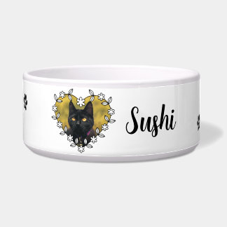 Personalized Cat Photo Ceramic Pet Bowl Voerbakje