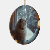 Personalized Cat Photo Christmas Ornament (Rechts)