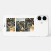 Personalized Cat Photo Collage and Name Case-Mate iPhone Case (Achterkant (horizontaal))