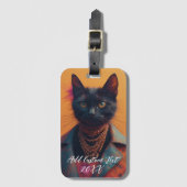 Personalized Cat Photo Playing Cards | Custom Pet  Bagagelabel (Voorkant (verticaal))