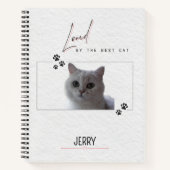 Personalized Cat Valentine with Name and Photo Notitieboek (Voorkant)
