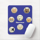 Personalized Catstronaut Mousepad With Name Muismat (Met muis)