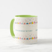 Personalized Celebration Mug – Cakes & Confetti Mok (Voorkant links)