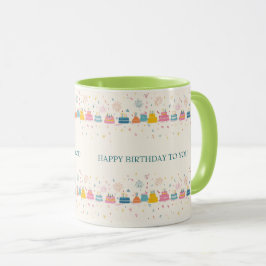 Personalized Celebration Mug – Cakes & Confetti Mok