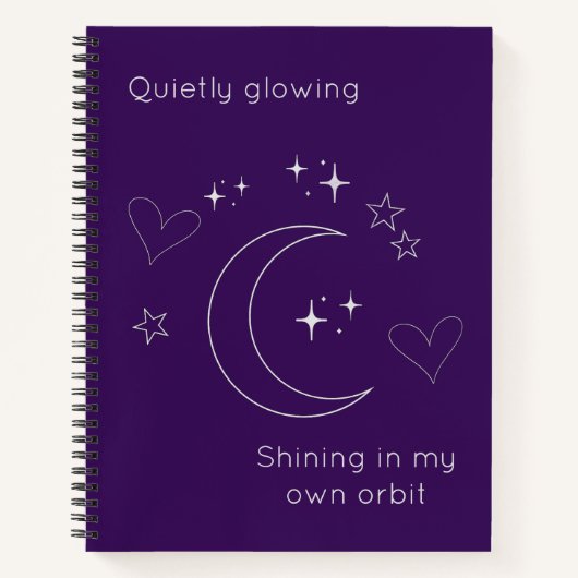 Personalized Celestial Design Spiral Notebook Notitieboek (Voorkant)