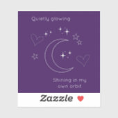 Personalized Celestial Moon & Stars Laptop Sticker (Vel)
