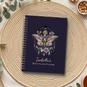 Personalized Celestial Moth & Moon Phases Witchy Planner