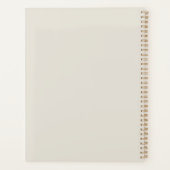 Personalized Celestial Moth & Moon Phases Witchy Planner (Achterkant)