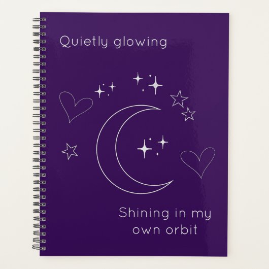 Personalized Celestial Planner Notebook (Voorkant)