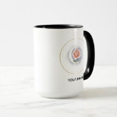 Personalized Celestial Rose & Moon Mug - Custom Na Mok (Voorkant rechts)