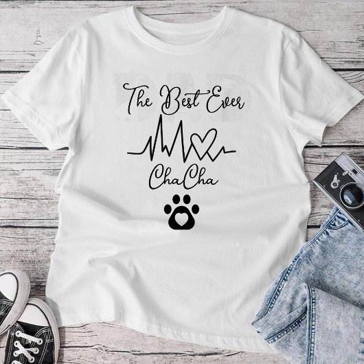 Personalized "Cha Cha" Cat Name, Cat Lover T-shirt