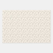 Personalized Champagne Beige Elegant Wedding  Inpakpapier Vel (Voorkant 2)