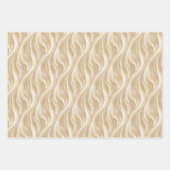 Personalized Champagne Beige Elegant Wedding  Inpakpapier Vel (Voorkant)