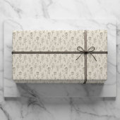 Personalized Champagne Beige Elegant Wedding  Inpakpapier Vel