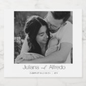 Personalized Champagne Bottle Label Sparkling Wijnetiket (Enkel label)