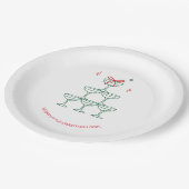 Personalized Champagne Retro Christmas Cocktail Papieren Bordje (Gekanteld)