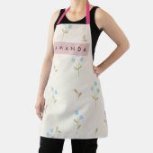 Personalized Charming Blue Wildflower Print  Schort (Insitu)