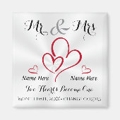 Personalized Cheap Wedding Favors for Guests Magneet (Voorkant)