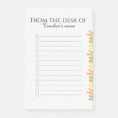 Personalized Checklist Note Pad  (Voorkant)