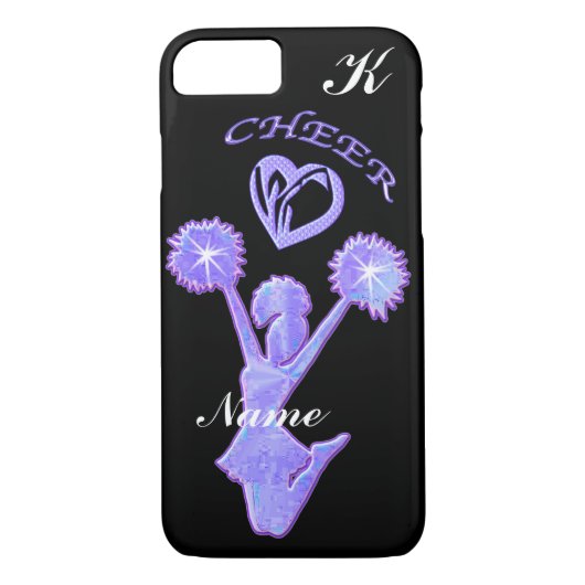 PERSONALIZED Cheer iPhone 7 Hoesjes UW TEKST VAN K (Achterkant)
