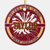 Personalized Cheer Squad High School Keramisch Ornament (Voorkant)
