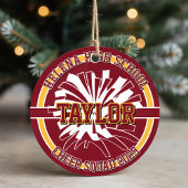 Personalized Cheer Squad High School Keramisch Ornament