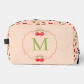 Personalized Cherry and Bow Sweet Aesthetic Name  Toilettasje (Voorkant)