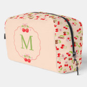 Personalized Cherry and Bow Sweet Aesthetic Name  Toilettasje (Rechterhoek)