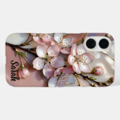 Personalized Cherry Blossom Phone Case Floral (Achterkant (horizontaal))