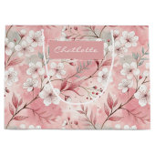 Personalized cherry blossoms groot cadeauzakje (Voorkant)