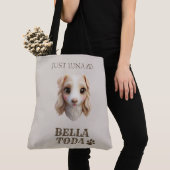 Personalized Chibi Dog & Owner Name Tote Tote Bag (Dichtbij)