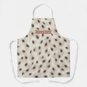 Personalized Chic Neutral Leopard Animal Print Schort (Voorkant)
