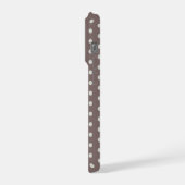 Personalized Chic Polka Dot iPhone Hoesje (Linkerkant)