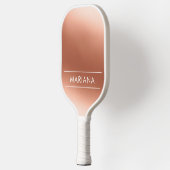 Personalized Chic Rose Gold Pickleball Paddle (Links)