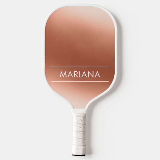 Personalized Chic Rose Gold Pickleball Paddle (Achterkant)