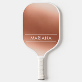 Personalized Chic Rose Gold Pickleball Paddle